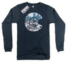Colorado Long Sleeved Tee - Heather Navy, Men's Long Sleeved Tees - Wandering Ink