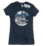 Colorado Tee - Heather Navy, Women's Shirts - Wandering Ink