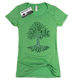 Growth Tee - Green Triblend, Women's Shirts - Wandering Ink