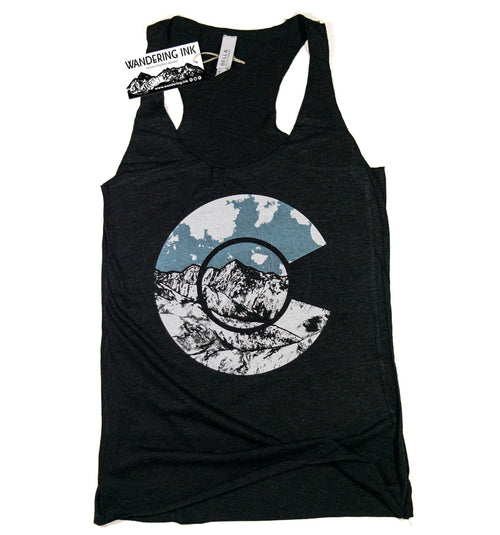 Colorado Racerback Tank, Women's Shirts - Wandering Ink