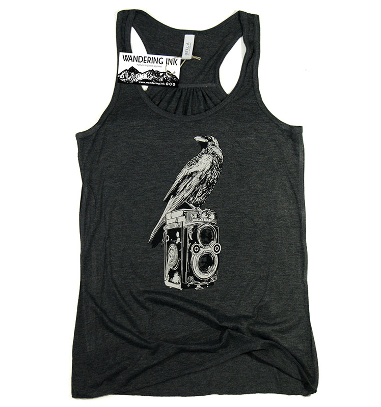 Crow & Camera Flowy Tank Top